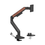 Brateck Ldt81n-c012uc Fusion Heavy-duty Gas Spring Monitor Arm With Usb-a/usb-c Ports For Most 17’~49′ Monitors, Fine Texture Black(new) (LDT81N-C012UC-BLK)