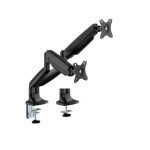 Brateck LDT82-C024-BK Dual Screen Heavy-Duty Gas Spring Monitory Arm with For most 17'~35' Monitors, Matte Black