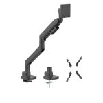 Brateck LDT87-C012-B Titan Heavy-Duty Gas Spring Monitor Arm Black,Fit Screen Size: 24'-57' Up to 27 KG