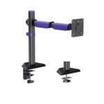 Brateck Amethyst Articulating Gaming Monitor Arm Matte Black, Fit Screen Size: 17′-40′ Up To 12 Kg, Vesa 75×75,100×100 (ls) (LDT89-C012)