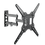 Brateck Economical Full-motion Tv Wall Mount, Fit Screen Size: 23′-55′ Up To 30 Kg, Fine Texture Black,382x430x430mm (new) (LPA68-443)