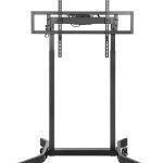 Brateck Standard Motorized TV Cart Fit 55'-100' Up to 120kg- Matte Black , VESA Compatible: 200x200 up to 800x600 (LS)