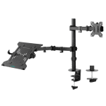 mbeat® Dual-Screen Articulating Monitor Arm with Interchangeable Laptop Holder (LS)