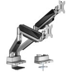 mbeat® activiva Heavy Duty Dual Monitor Screen Gas Spring Monitor Arm Support:For monitors 17'-35’’, each up to15kg. Integrated 180° Rotation (LS)