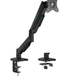 (LS) mbeat® Activiva Ergolife Single-Screen Gas Spring Monitor Arm allows you to smoothly adjust the height angle and tilt of your screen with minimal