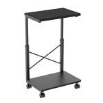 mbeat® activiva Height Adjustable PC & Printer Storage Stand Black Adjustable Shelf Height: 55/60/65/70/75/80/85cm Package Weight: 8.10kg (LS)