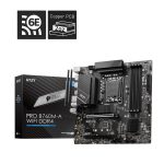 MSI PRO B760M-A WIFI DDR4 mATX Motherboard, 4x DDR4~128GB, 2x PCI-E x 16, 1x PCI-E x 1, 2x M.2, 4x SATA, 4x USB 3.2 , 2x USB 2.0