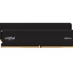 Crucial Pro 96GB (2x48GB) DDR5 UDIMM 5600MHz CL46 46-45-45 1.1V Black Heat Spreader Support Intel XMP AMD Ryzen Desktop PC Gaming Memory
