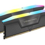 Corsair Vengeance RGB 64GB (2x32GB) DDR5 UDIMM 5600MHz C36 1.25V Desktop Gaming Memory Black Optimized for AMD Expo Ryzen 7000 Series