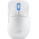 ASUS Rog Keris Ii Ace Wireless Ergonomic Lightweight Gaming Mouse, 42,000-dpi Rog Aimpoint Pro Optical Sensor (moonlight White) (ROG KERIS II WL ACE/WHT)