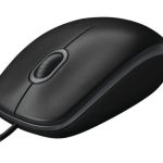 Logitech B100 Optical Usb Mouse 800dpi For Pc Laptop Mac Tux Full Size Comfort Smooth Mover 3yr Wty (910-006605)