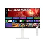 LG 27′ 4k Uhd Ips Smart Monitor With Webos, Usb-c (65w Pd), Airplay 2, Bluetooth, Dci-p3 90%, Magic Remote Support, And Full Ergonomic Stand (27U730SA-W)