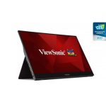 ViewSonic Usb-c Touch Fhd Ips 2x Type-c Power In With Video & Data 3.5mm Audio Mini Hdmi Ultra Portable Monitor 3yarw (TD1655)