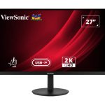 ViewSonic VG2K 2560X1440 SuperClear IPS USB-C Hub Height Adjustable Business Pro Monitor 3YARW