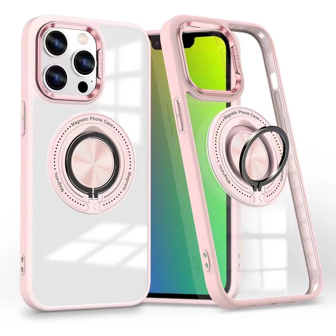 USP Apple iPhone 17 Pro Max (6.9') MagSafe Case with Ring Holder Pink - Silicone Bumper,Drop Resistance, Scratch Protection, 3 Years Warranty