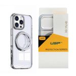 USP Apple iPhone Air (6.5') Clear Case with MagSafe - 360° Rotatable Ring-Stand,Scratch Resistant,Shockproof,3 Years Warranty