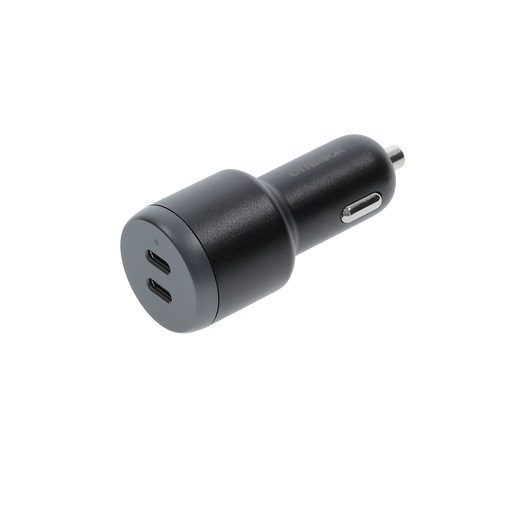 OtterBox 65W Dual Port Standard Fast Car Charger - Black (77-98236), 2xUSB-C, Smart & Compact design, Hassle-Free, 2 Years Warranty