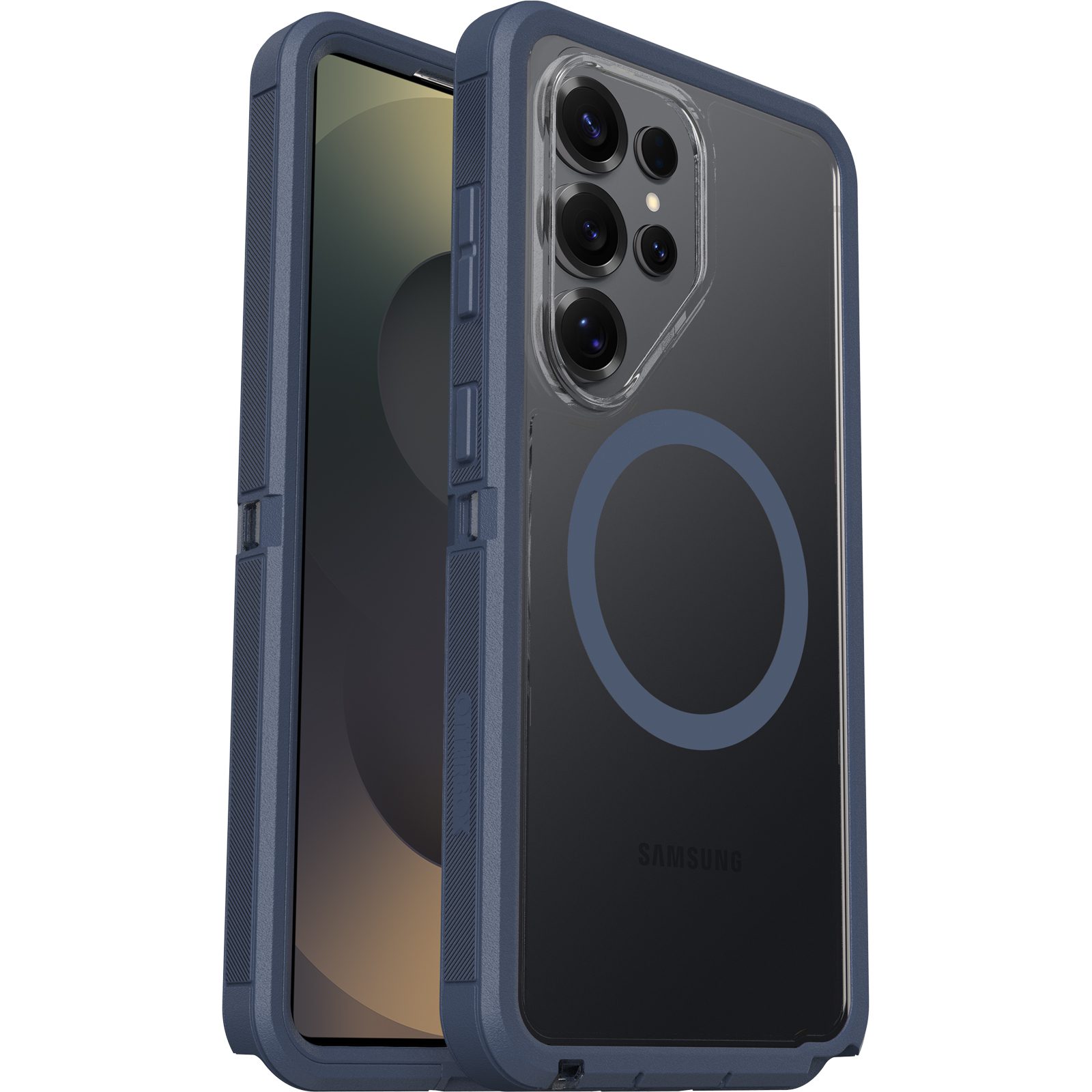 OtterBox Defender Pro XT Clear Samsung Galaxy S26 Ultra 5G (6.9') Case Mountain Storm (Clear/Blue) - (77-99899), Raised Edges, 7 Years Warranty
