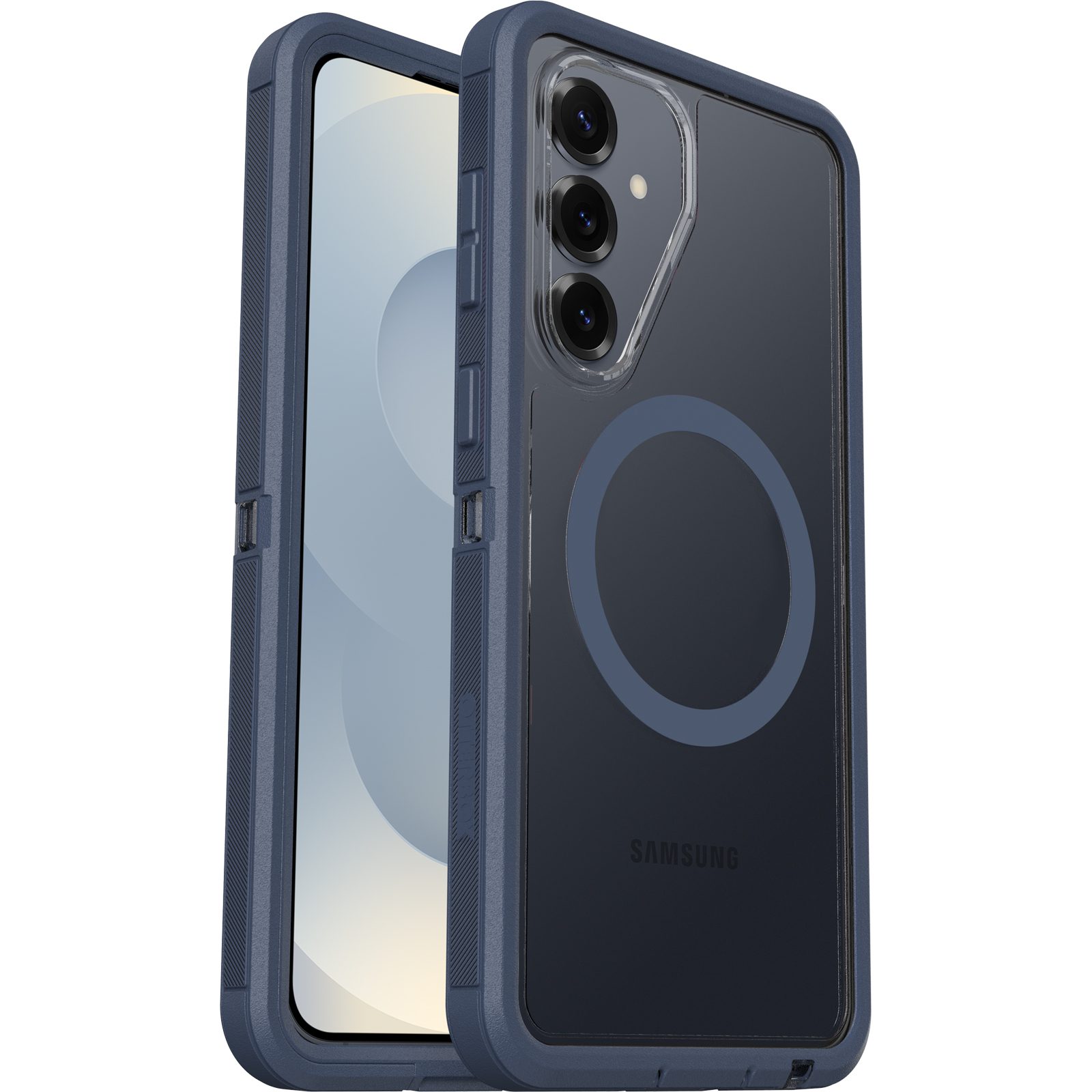 OtterBox Defender Pro XT Clear Samsung Galaxy S26+ 5G(6.7') Case Mountain Storm (Clear/Blue) - (77-99900), DROP+ 7X Military Standard,7 Years Warranty
