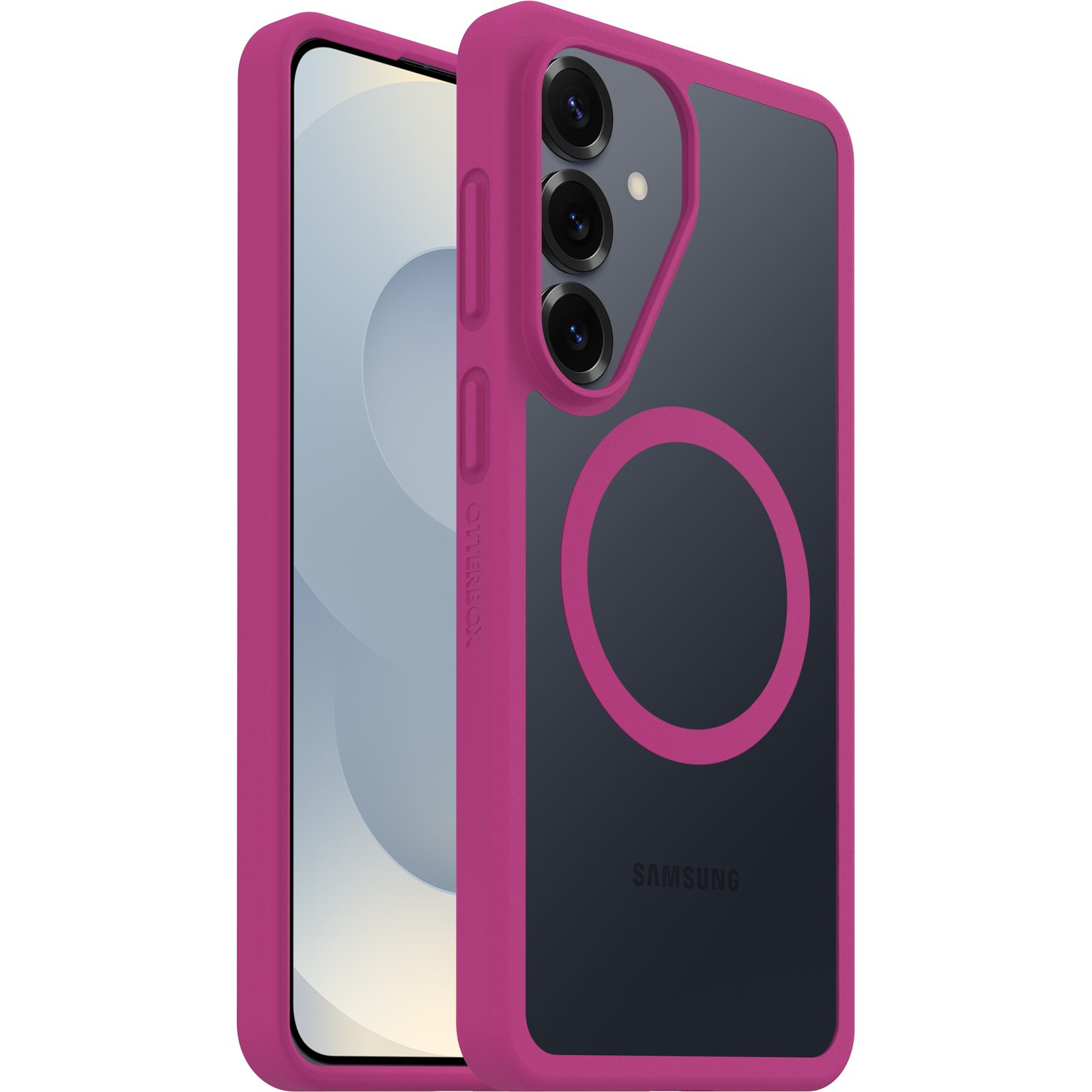 OtterBox React Magnets Samsung Galaxy S26+ 5G (6.7') Case Rose Crystal (Clear/Pink) - (77-99945),DROP+ Military Standard,Raised Edges,7 Years Warranty