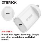 OtterBox 30W USB-C (Type I) PD Fast Wall Charger - White (78-81353), Compact, Drop Tested,Safe & Smart Charging,Best for Apple, 2 Years Warranty