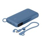 Belkin BoostCharge 20K mAh Power Bank with Display + USB-C to USB-C Cable 60W (15CM) - Blue (BPB028fqBL), 20W, 2x USB-C, 1x USB-A, 2 Years Warranty