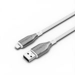 Cygnett Armoured Braided Lightning To Usb-a (2.0) (1m) Cable – White (), 2.5a/12w, 480mbps, Turbo Charge, Apple Iphone, 5 Years Warranty (CY4659PCCAL)