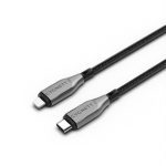 Cygnett Eol Cygnett Armoured Lightning To Usb-c (2.0) Cable (50cm) -black(),30w,braided,480mbps Transfer,fast Charge Iphone/ipad, Mfi, 5 Years Warr (CY4666PCCCL)