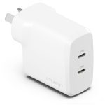 Cygnett Powerplus 35w Dual Port Usb-c Pd Fast Wall Charger -white(),2xusb-c(35w), Best For Iphone,samsung’s Pps & Usb-c Devices, 2 Years Wa (CY4774PDWCH)