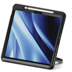 Cygnett GripStand Apple iPad Air (13') (M2/M3) Case -Black(CY5203CPGRP), Built-in Screen Protector, 2 Years Warranty
