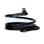 Cygnett Drivesync Right Angled Magnetic Silicone Usb-c To Usb-c Cable (0.7m) – (), 3a/60w, 480mbps, Drive & Sync, 2 Years Warranty (CY5666CCACB)