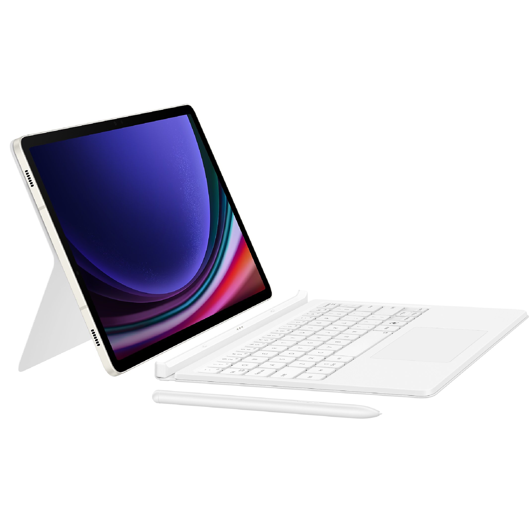 TAB S10 LITE/FE S9/FE BOOK CVER KB WHITE