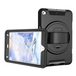USP Rugged Samsung Galaxy Tab S6 Lite (10.4′) Case Black – Built-in-kickstand, Hand & Shoulder Straps, Dropproof, 3 Years Warranty (HDTS6L)
