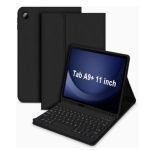 USP Samsung Galaxy Tab A11+ / Tab A9+ (11') Keyboard Case Cover Black - Ultra-Slim, Lightweight, Auto Wake/Sleep Function,PU Leather, 3 Years Warranty