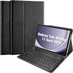 USP Samsung Galaxy Tab A9+ (11') Keyboard with Case Black - Ultra-Slim, Lightweight, Auto Wake/Sleep Function, PU Leather, 3 Years Warrant