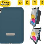 OtterBox Rugged Defender Apple iPad (11') (A16) (11th Gen) / iPad (10.9') (10th Gen) Kickstand Case Blue - (77-90081), 7 Years Warranty