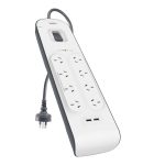 8 Outlet with 2M Cord with 2 USB Ports