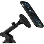 OtterBox Car Dash & Windshield Mount for MagSafe Black-(78-80446),Adjustable Mount,Strong Magnetic Alignment,Holds phone Securely, 2 Years Warranty