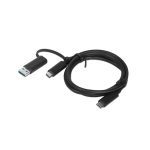 Lenovo Hybrid Usb-c Cable With Usb-a(1m) (4X90U90618)