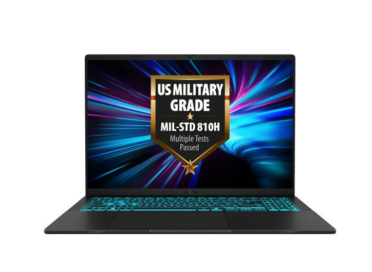 (Special Buy) ASUS V16 16' INTEL CORE 7 240H (Raptor Lake) 144Hz FHD WUXGA (1920x1200) 16G 1TB RTX5050-8GB GDDR7, Matte Black, Windows 11 Pro, 1.95kg