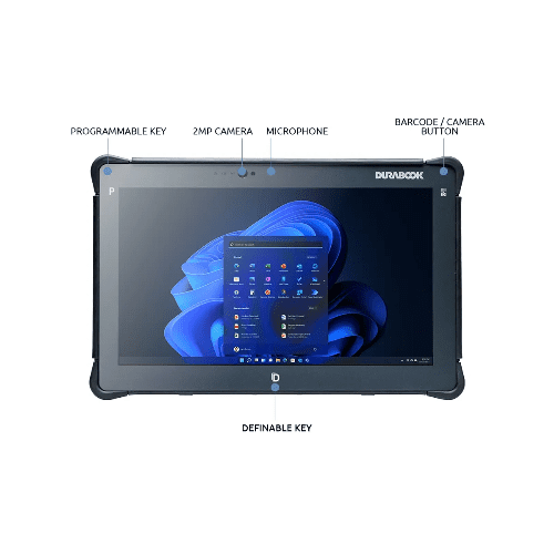 DURABOOK R11, 11.6'FHD,Intel® Pentium® Gold Processor, Windows 11, 8GB RAM, 128GB PCIe SSD,Wi-Fi 6E, Bluetooth v5.3, 2MP Front Camera, 3 year Warranty