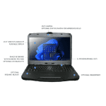 DURABOOK S15, 15' FHD, Intel® Core™ i5-1235U, Windows 11, 8GB RAM, 256GB PCIe SSD,Wi-Fi 6E, Bluetooth v5.3, 2MP Front Camera, 3 year Warranty
