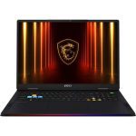 MSI Raider Series Gaming Notebook 18' UHD Intel® Core Ultra 9 285HX DDR5 32GB*2 2TGen5*1 + 2TGen4*1 Windows11 Pro Nvidia RTX 5090 GDDR7 24GB