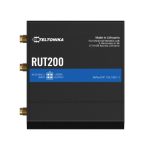 Teltonika RUT200 Industrial Cellular Router, WAN Failover, Compact and Reliable Industrial 4G LTE Router/Firewall, PSU included