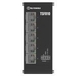 Teltonika TSF010 Flat Ethernet Switch, 3-Pin Power Input, Flat and Compact Design, Plug-and-Play, 7-57 VDC, PSU excluded