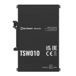 Teltonika Tsw010 Din Rail Ethernet Switch, 5x Ethernet Ports With Speeds Of Up To 100 Mbps, Integrated Din Rail Bracket, Plug And Play, Psu Excluded (TSW010000000)