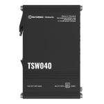 Teltonika TSW040 - 8-port PoE+ Switch (7-57 VDC, or 44-57 VDC for PoE-out) Integrated DIN Rail Bracket - 10/100 Mbps, supports auto MDI/MDIX crossover