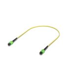 Ubiquiti OS2 MPO-12 APC Fiber Patch Cable, 0.5 m, Single-pack, Indoor OS2 Single-mode,MPO-12 Type B APC Connectors, For 100G Applications