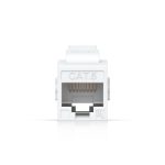 Ubiquiti Cat6 Keystone Coupler, 12-Pack, White, Pass-Through Cat6 Keystone Coupler For Connecting Pre-Terminated Ethernet Cables Seamlessly.