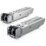 Ubiquiti UFiber SFP Multi-Mode Fiber Module, 2-Pack, 1.25 Gbps Throughput, 1.25 Gbps Throughput, Supports Connections Up to 550 m